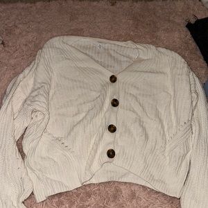 Time and True White cardigan size: Medium